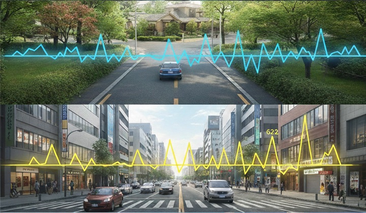 ゴルフシミュレーター　騒音　設置環境別の騒音許容ライン